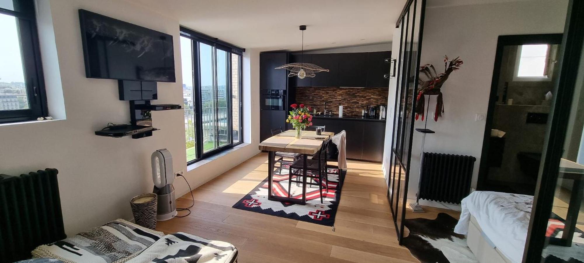 Appartement Vue Tour Eiffel Paris 16 Eme Bagian luar foto
